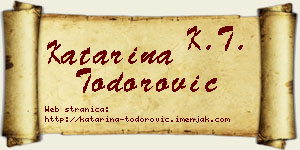 Katarina Todorović vizit kartica